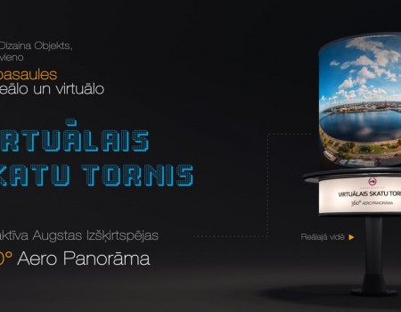 3D animation for 360 panorama tower concept